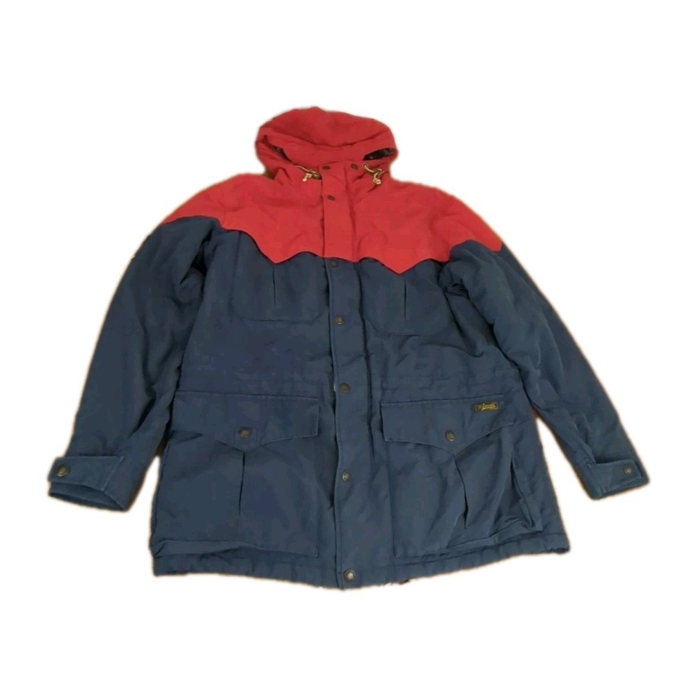 Vtg POLO Ralph Lauren Mountain Jacket Hooded RL Expedition Parka Coat Mens Sz L